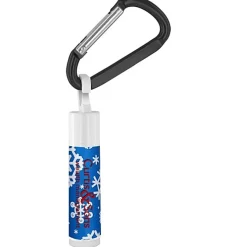 Holiday Lip Balm with Carabiner - Snowflakes
