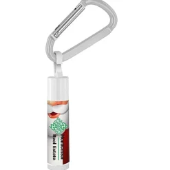 Holiday Lip Balm with Carabiner - Santa