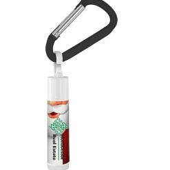 Holiday Lip Balm with Carabiner - Santa