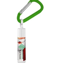 Holiday Lip Balm with Carabiner - Santa