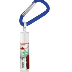 Holiday Lip Balm with Carabiner - Santa