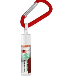 Holiday Lip Balm with Carabiner - Santa