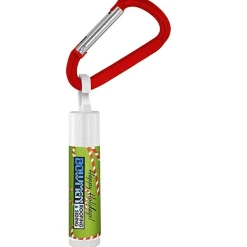 Holiday Lip Balm with Carabiner - Candy Canes - 24 hr