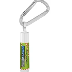 Holiday Lip Balm with Carabiner - Candy Canes - 24 hr