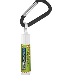 Holiday Lip Balm with Carabiner - Candy Canes - 24 hr