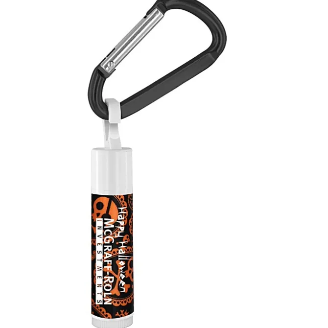 Holiday Lip Balm with Carabiner - Skulls - 24 hr
