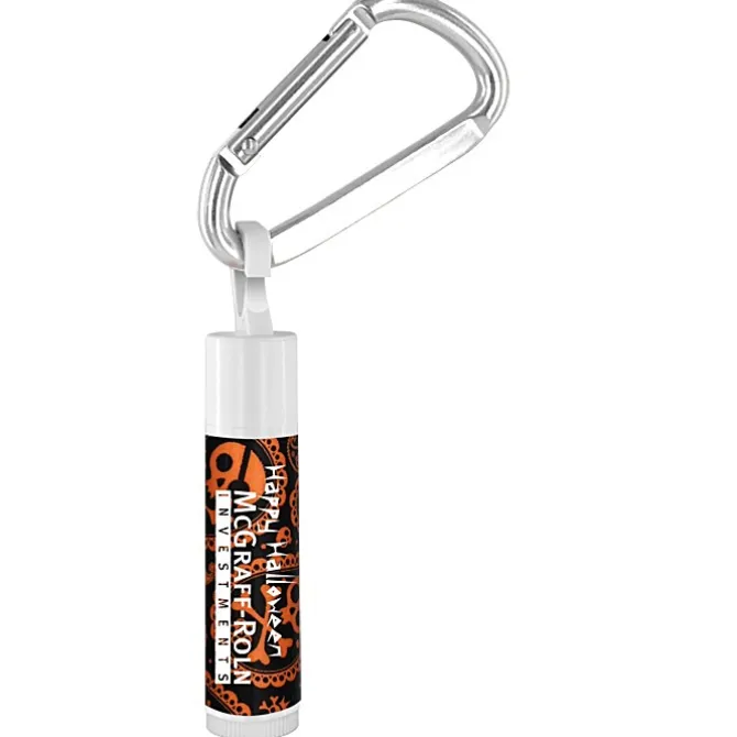 Holiday Lip Balm with Carabiner - Skulls - 24 hr
