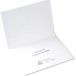 Holographic Snowflakes Greeting Card