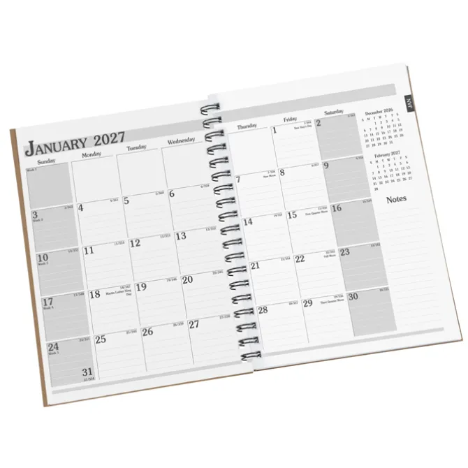 Hybrid Monthly Planner Notebook