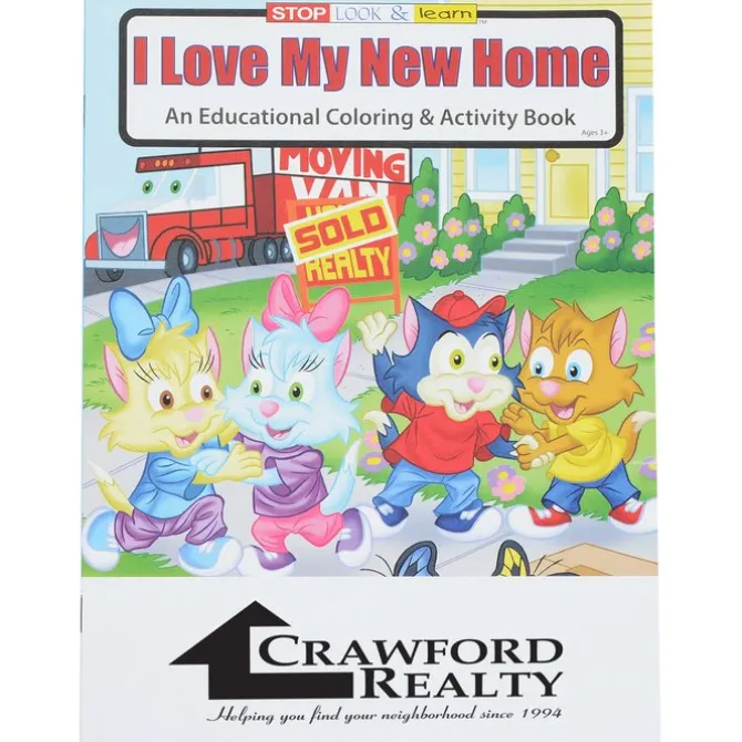 I Love My New Home Coloring Book