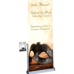 Imagine Quick Change Retractable Banner Display with Literature Pocket