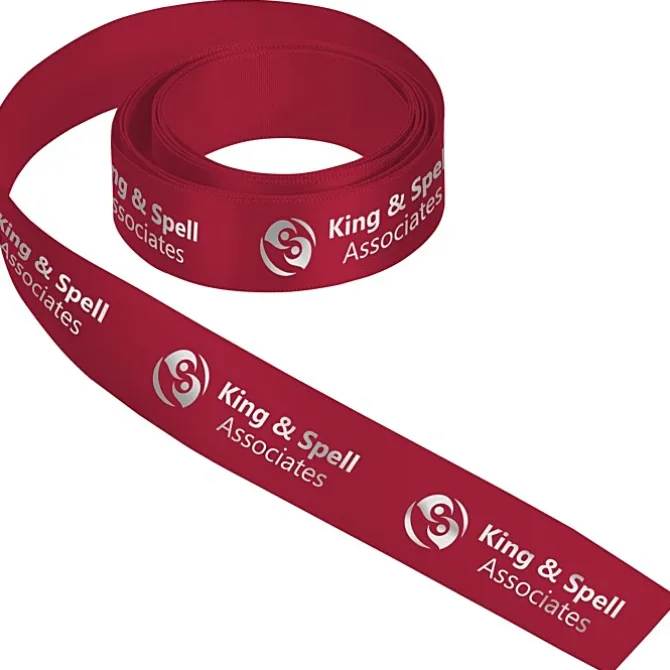 Imprinted Soft Polyester Ribbon - 7/8 inch
