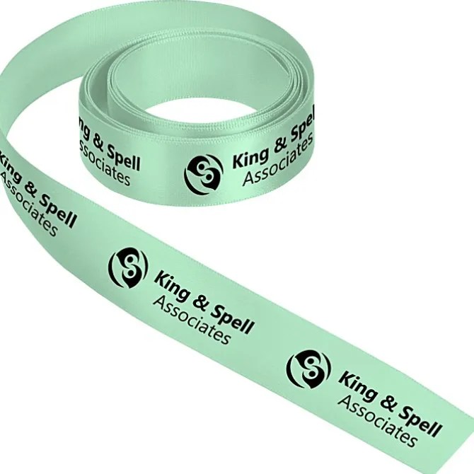 Imprinted Soft Polyester Ribbon - 7/8 inch