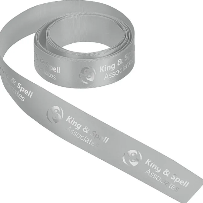 Imprinted Soft Polyester Ribbon - 7/8 inch