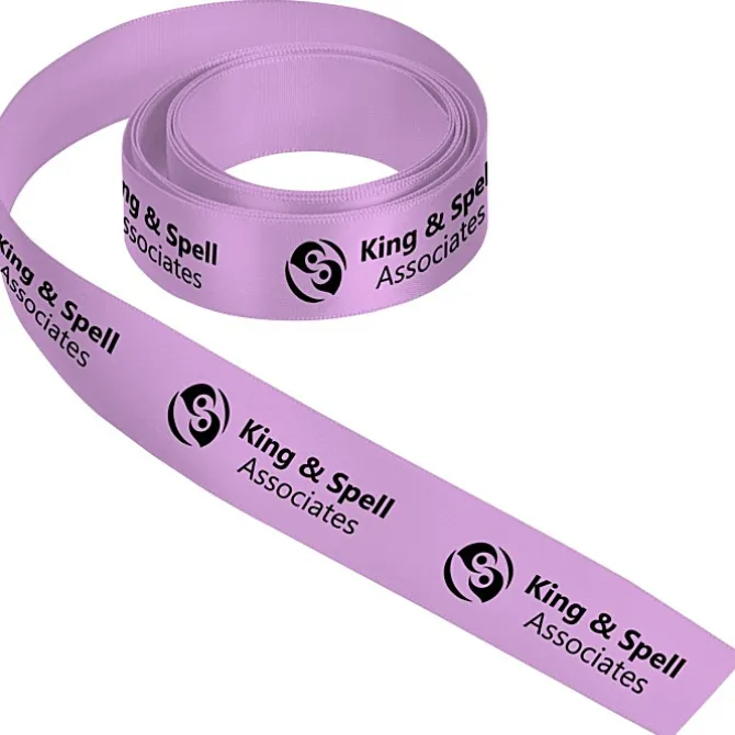 Imprinted Soft Polyester Ribbon - 7/8 inch