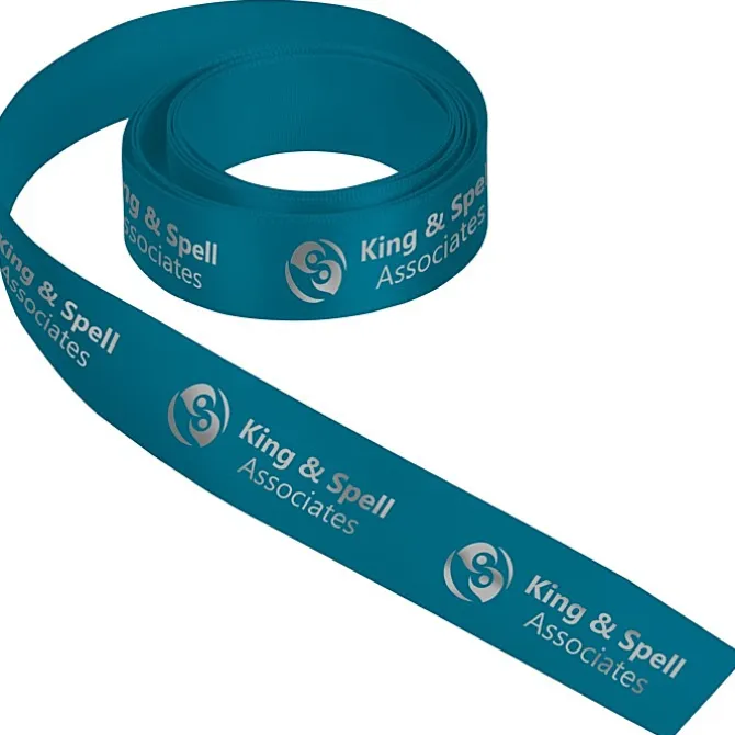 Imprinted Soft Polyester Ribbon - 7/8 inch