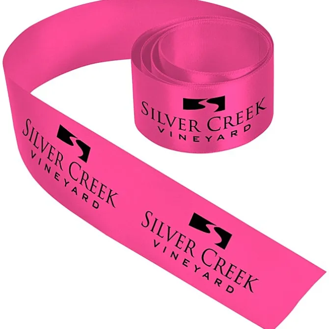 Imprinted Soft Polyester Ribbon - 1 1/2 inches