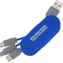 3-in-1 Cable Wrap with Phone Stand