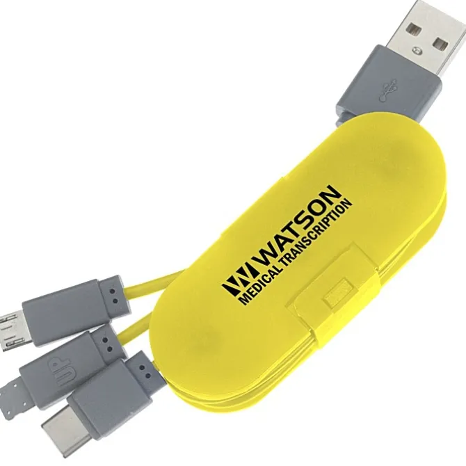 3-in-1 Cable Wrap with Phone Stand