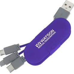 3-in-1 Cable Wrap with Phone Stand