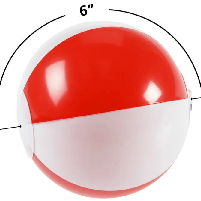6 inches Two Tone Beach Ball - 24 hr