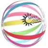 16-inch Multicolor Striped Beach Ball - 24 hr