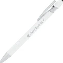 Incline Soft Touch Stylus Metal Pen - Laser Engraved