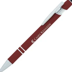 Incline Soft Touch Stylus Metal Pen - Laser Engraved