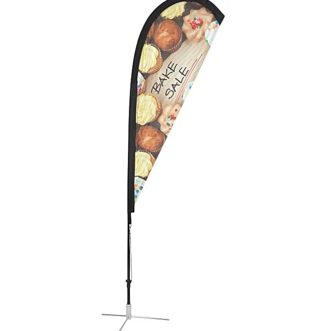 Indoor Elite Nylon Sail Sign - 6' - One Sided