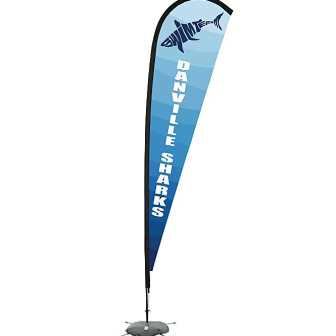 Indoor Elite Nylon Sail Sign - 11' - One Sided