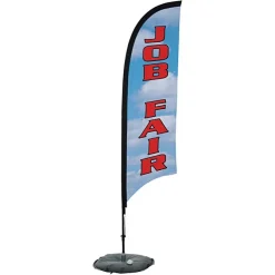 Indoor Razor Sail Sign - 7' - One Sided