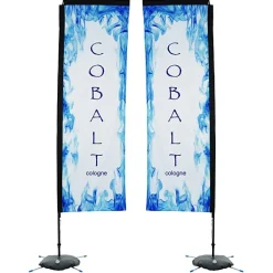 Indoor Rectangular Sail Sign - 10' - Two Sided