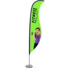 Indoor Sabre Sail Sign - 13' - One Sided