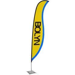 Indoor Sabre Sail Sign - 17' - One Sided