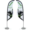 Indoor Sabre Sail Sign - 9' - Two Sided