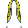 Indoor Sabre Sail Sign - 17' - Two Sided