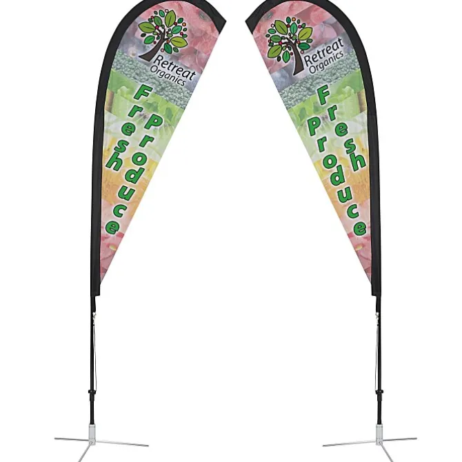 Indoor Sail Sign - 6' - Two Sided