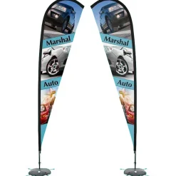 Indoor Sail Sign - 11' - Two Sided