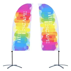 Indoor Value Blade Sail Sign - 7 1/2 feet - Two Sided