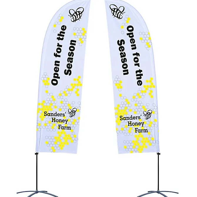 Indoor Value Blade Sail Sign - 10 1/2 feet - Two Sided