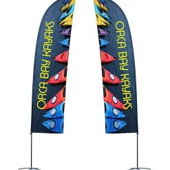 Indoor Value Blade Sail Sign - 15 feet - Two Sided