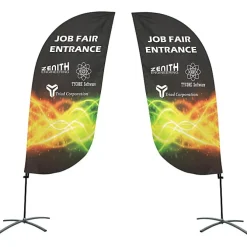 Indoor Value Feather Sail Sign - 7 1/2 feet - Two Sided