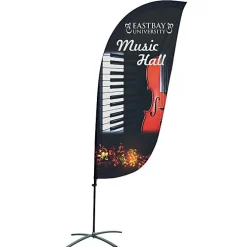 Indoor Value Feather Sail Sign - 7 1/2 feet - One Sided