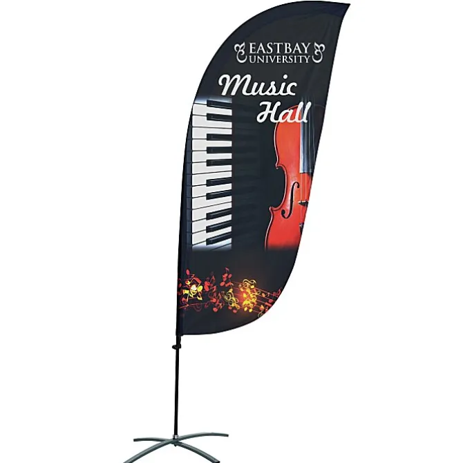 Indoor Value Feather Sail Sign - 7 1/2 feet - One Sided