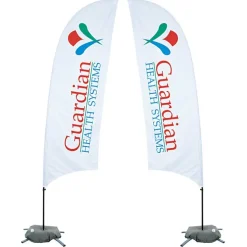 Indoor Value Razor Sail Sign - 10 1/2 feet - Two Sided