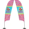 Indoor Value Razor Sail Sign - 15 feet - Two Sided