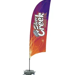 Indoor Value Razor Sail Sign - 10 1/2 feet - One Sided