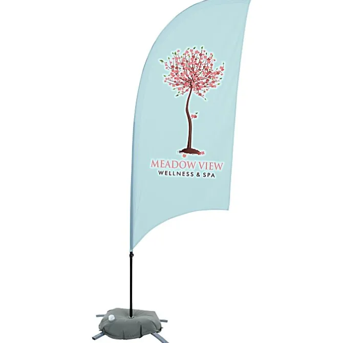 Indoor Value Razor Sail Sign - 7 1/2 feet - One Sided
