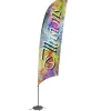 Indoor Value Razor Sail Sign - 15 feet - One Sided