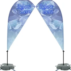 Indoor Value Sail Sign - 6 1/2 feet - Two Sided